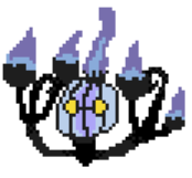 Chandelure Pixel art of Chandelure from Pokemon