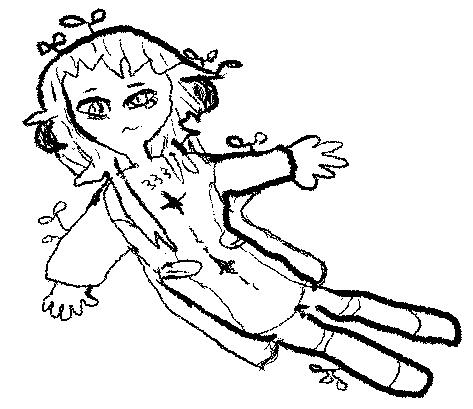 Line art for kael sketch